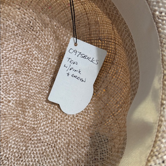Louise Green floral straw hat, NWT - Picture 6 of 7